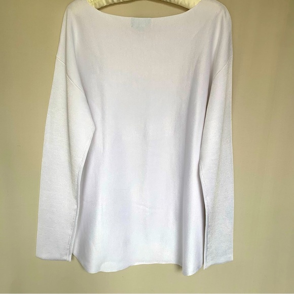 Lord & Taylor White Long Sleeve Top - Picture 2 of 6